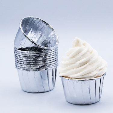 Cápsula Cupcake Prata - JustAddLove